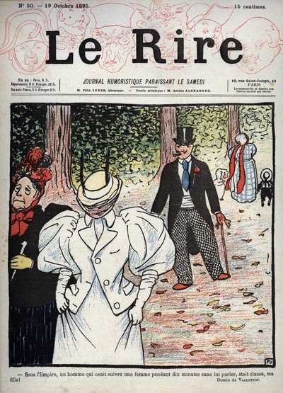 Copertina del giornale "Le Rire", n.50, 10 ottobre 1895: Sotto l
