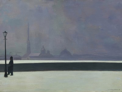 La Neva, leggera nebbia (La Néva, brume légère) da Felix Edouard Vallotton