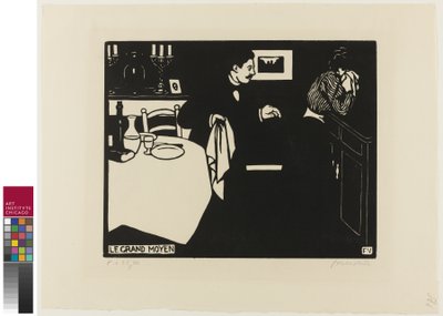 Misura estrema, tavola sei da "Intimità", 1898 da Felix Edouard Vallotton