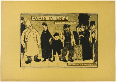 Frontespizio di Paris Intense da Felix Edouard Vallotton