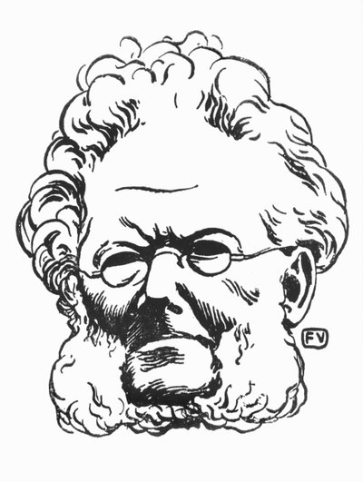 Henrik Ibsen (1828-1906) da Felix Edouard Vallotton