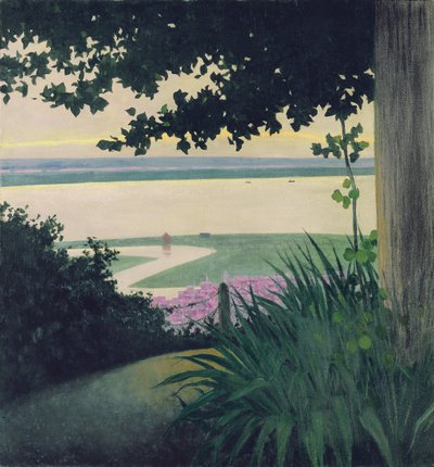 Honfleur e la Baia della Senna, 1910 da Felix Edouard Vallotton