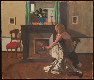 Interno con una donna in camicia da notte, 1899 da Felix Edouard Vallotton
