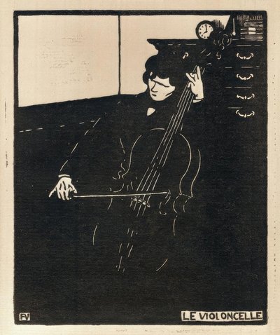 Il violoncello da Felix Edouard Vallotton