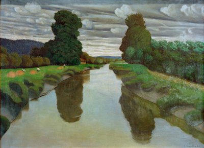 La Risle vicino a Berville da Felix Edouard Vallotton
