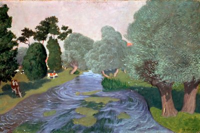 Paesaggio in Normandia, Arques-la-Bataille, 1903 da Felix Edouard Vallotton