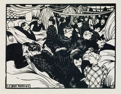 Le Bon Marché, 1893 da Felix Edouard Vallotton