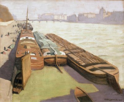 I barconi, rive della Senna da Felix Edouard Vallotton