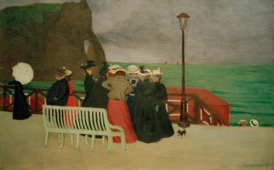 Le tavole a Etretat da Felix Edouard Vallotton