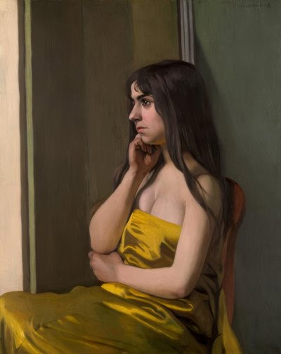 Il tessuto giallo da Felix Edouard Vallotton