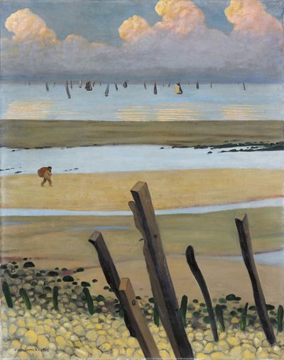 Bassa marea a Villerville da Felix Edouard Vallotton