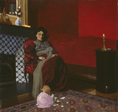 Madame Vallotton e sua nipote, Germaine Aghion da Felix Edouard Vallotton
