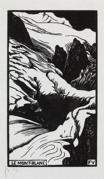 Monte Bianco, 1892 da Felix Edouard Vallotton
