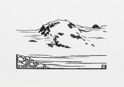 Mont-Rose, 1892 da Felix Edouard Vallotton