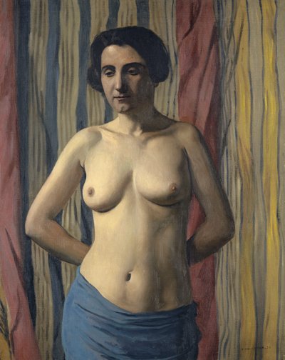 Nudo con fascia blu da Felix Edouard Vallotton