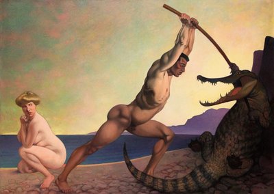 Perseo uccide il drago da Felix Edouard Vallotton