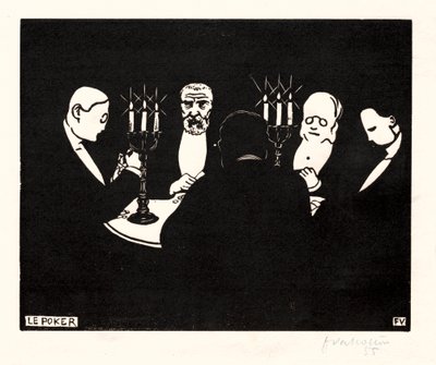 Poker, 1896 da Felix Edouard Vallotton