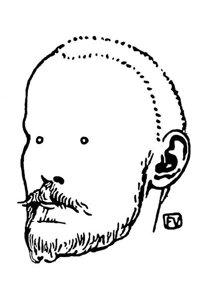 Ritratto di Jules Renard da Felix Edouard Vallotton