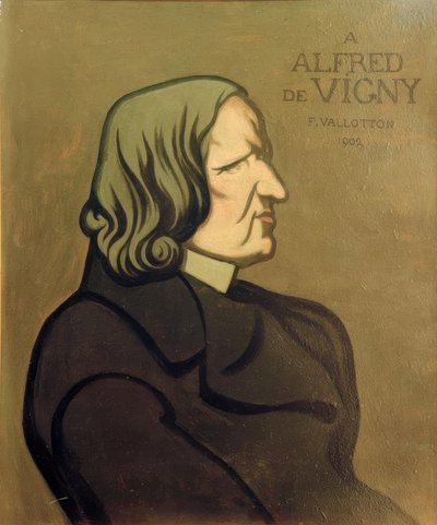 Ritratto di Vigny, pittura decorativa da Felix Edouard Vallotton
