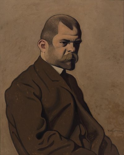 Ritratto di Ambroise Vollard 1865-1939, 1902 da Felix Edouard Vallotton