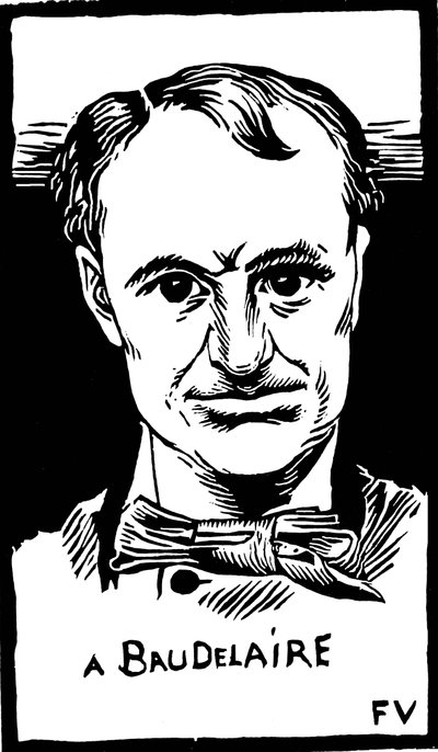 Ritratto di Charles Baudelaire (1821-1867) da Felix Edouard Vallotton