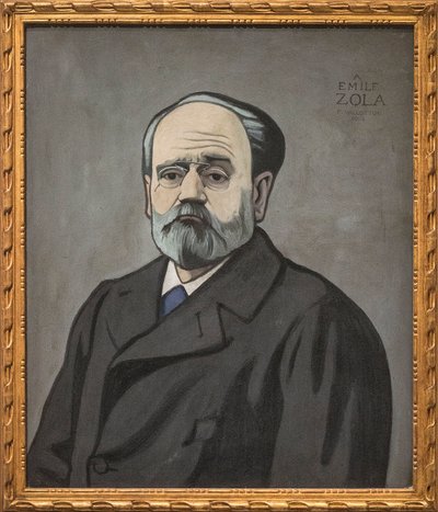 Ritratto di Emile Zola da Felix Edouard Vallotton