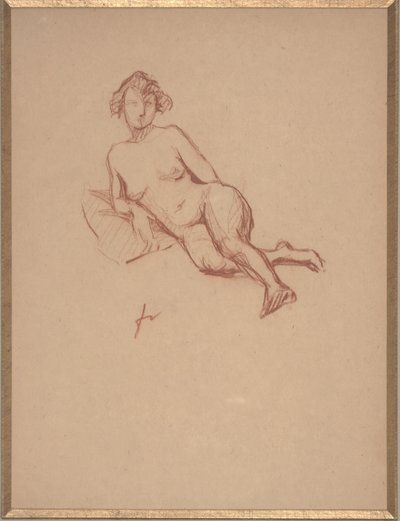 Nudo femminile reclinato da Felix Edouard Vallotton
