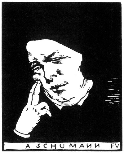 Robert Schumann 1810-1856, 1893 da Felix Edouard Vallotton