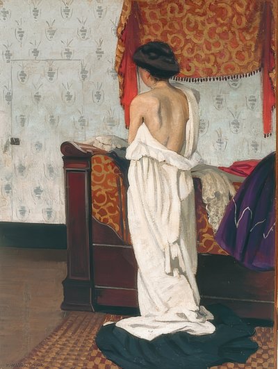 Nudo di schiena in un interno da Felix Edouard Vallotton