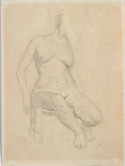 Nudo seduto da Felix Edouard Vallotton