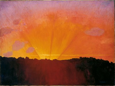 Tramonto, Cielo Arancione (1910) da Felix Edouard Vallotton