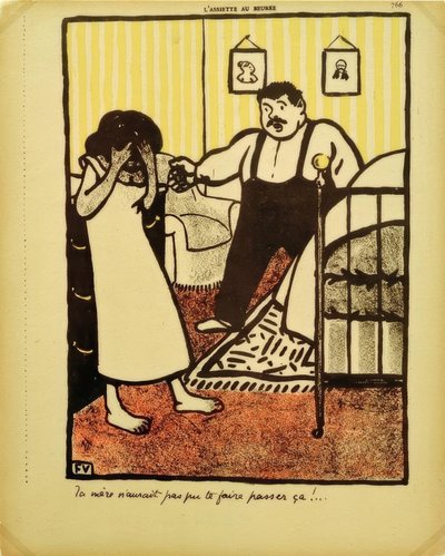 Tua madre non avrebbe potuto far passare questo? da Felix Edouard Vallotton