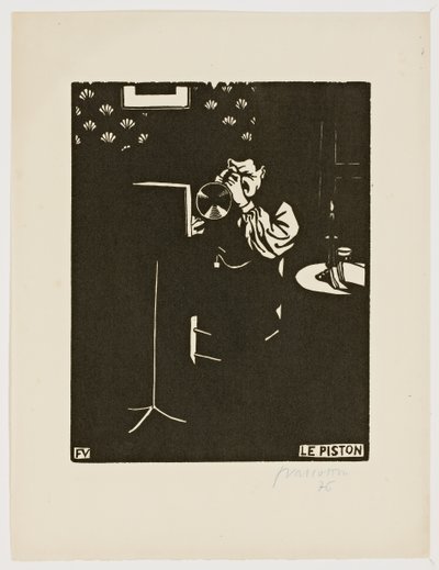 Il cornetto, dalla serie "Strumenti musicali" da Felix Edouard Vallotton