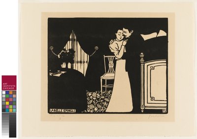 Lo spillo fine, tavola tre da "Intimità" da Felix Edouard Vallotton