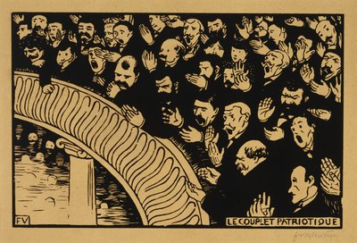 Il canto patriottico da Felix Edouard Vallotton