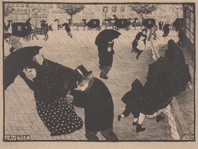 La Pioggia da Felix Edouard Vallotton