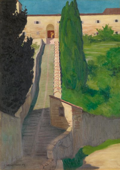 I gradini del Convento di San Marco, Perugia, 1913 da Felix Edouard Vallotton