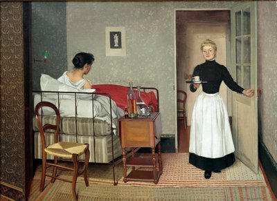 La paziente (Helene Chatenay) da Felix Edouard Vallotton