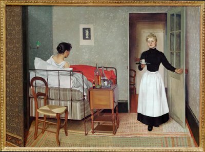 Il paziente malato da Felix Edouard Vallotton