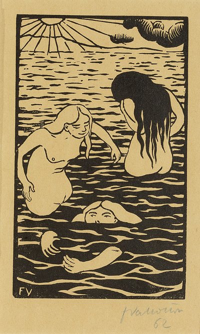 Tre bagnanti, 1894 da Felix Edouard Vallotton