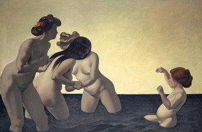 Tre donne e una bambina che giocano nell