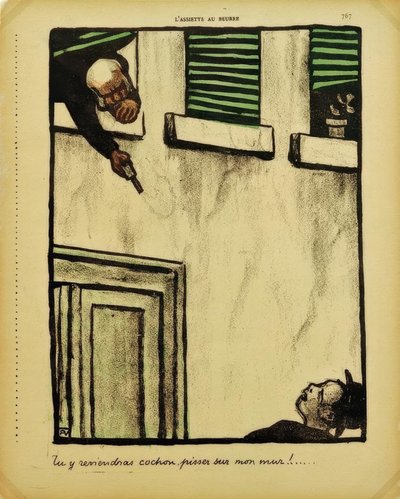 Tornerai, maiale, a pisciare sul mio muro da Felix Edouard Vallotton