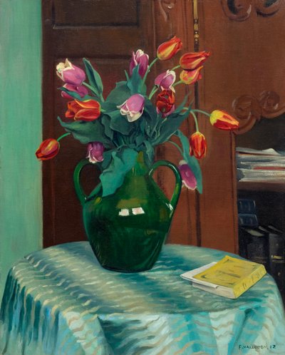 Tulipani rosa e rossi da Felix Edouard Vallotton