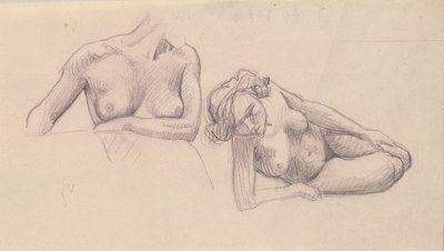 Due studi di nudi femminili da Felix Edouard Vallotton