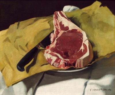 Una costata su carta gialla da Felix Edouard Vallotton