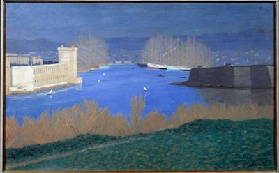 Veduta del porto di Marsiglia Dipinto di Félix Vallotton (1865-1925) 1901 Collezione privata da Felix Edouard Vallotton