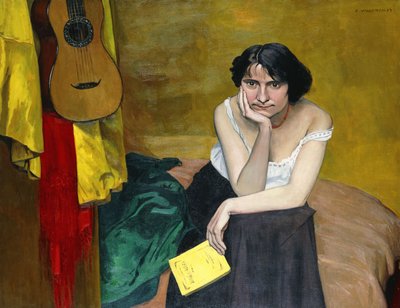 Donna e chitarra da Felix Edouard Vallotton
