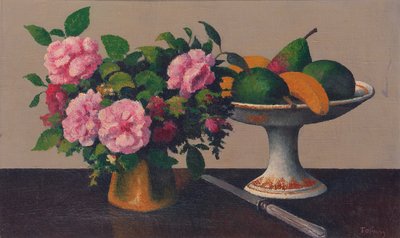 Natura Morta con Fiori e Frutta da Felix Elie Tobeen
