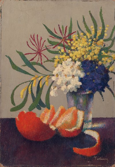Natura morta con fiori e un