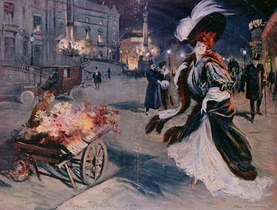 Parigi di notte nel quartiere dell